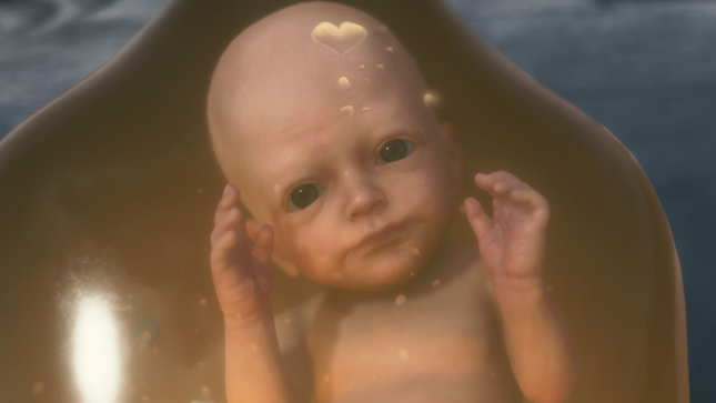 This is the middle baby in Death Stranding.